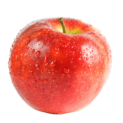 One fresh red apple