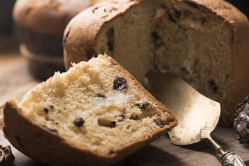 Panettone italian traditional christmas cake