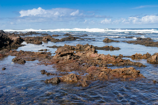 volcanic coast