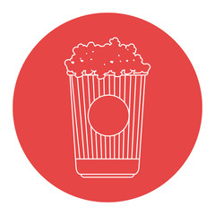 pop corn isolated icon vector illustration design