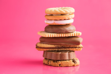 Various sweet biscuits.