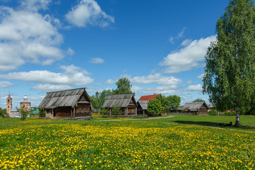 Naklejka na ściany i meble Russian rural landscape