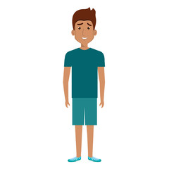 Fototapeta premium young man avatar character vector illustration design