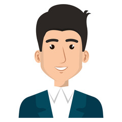 elegant businessman avatar character vector illustration design