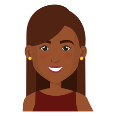 elegant businesswoman black avatar character vector illustration design