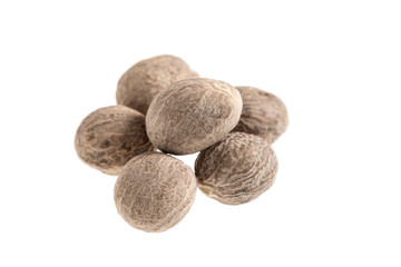 Collection of peppercorn in white background