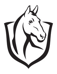 Horse and shield © master24