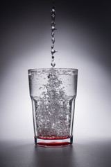 glass of water with splash