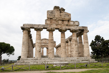 Obraz premium Paestum: Athena Greek temple