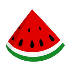 Slice of juicy summer watermelon
