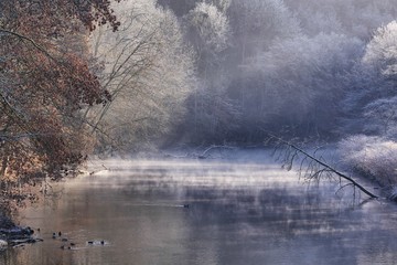 Frost an der Wupper