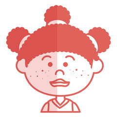 cute little girl character vector illustration design