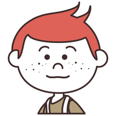 cute little boy character vector illustration design