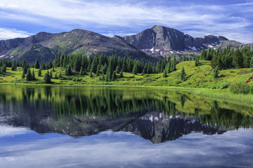 Fototapeta na wymiar Little Molas Lake, San Juan Mountains, Colorado