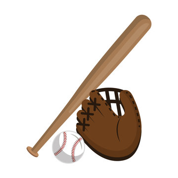 baseball equipment isolated icon vector illustration design