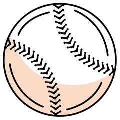 baseball balloon isolated icon vector illustration design
