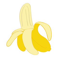 Skin banana vector draw