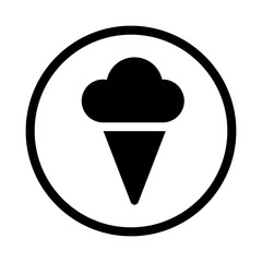 Icecream icon - vector iconic design