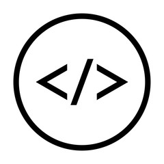 Code icon - vector iconic design
