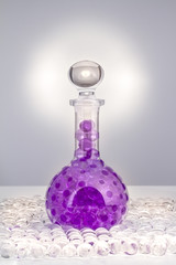 Carafe with colored balls