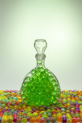 Carafe with colored balls