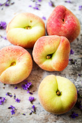 Saturn doughnut flat peaches 