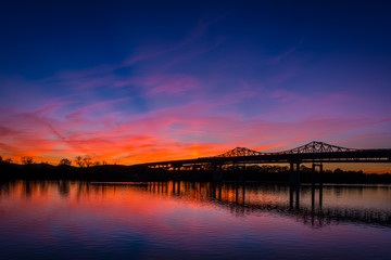 Whitesburg Bridge at sunset