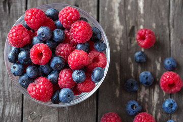 berries red raspberry, black blueberry .