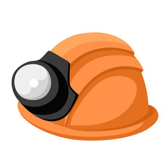Construction helmet, building helmets, illustration, overalls. Flat design, vector.