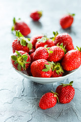 fresh Strawberry in a bowl