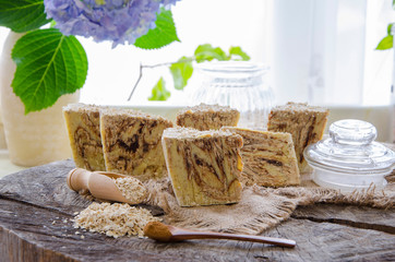 homemade oats soap