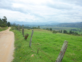 Fototapeta na wymiar The countryside of Boyaca, Colombia