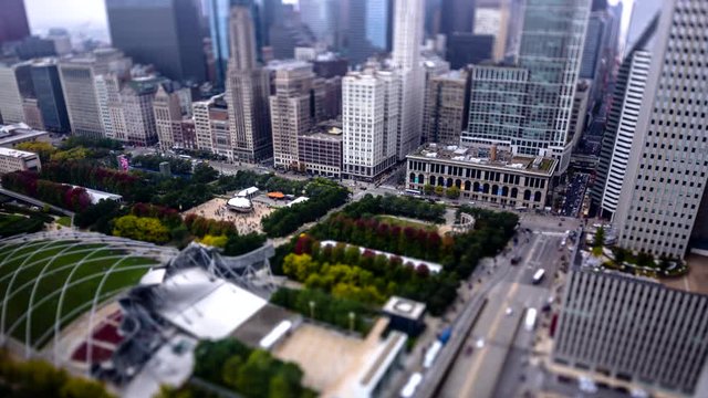 Famous tourist attraction areal view