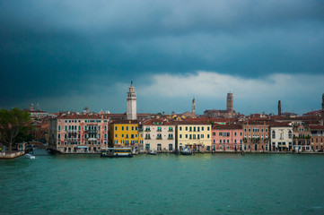 Fototapeta na wymiar Storm over Venice