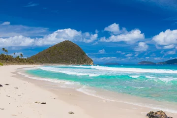 Crédence de cuisine en verre imprimé Plage tropicale Beach on Tortola, British Virgin Islands