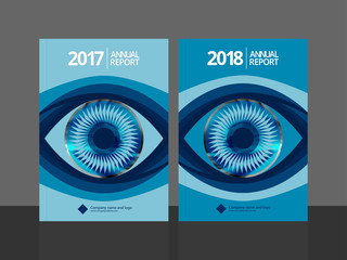 Fototapeta na wymiar Cover design for annual report and business catalog, magazine, flyer or booklet. Brochure template layout. A4 cover vector EPS-10 sample image with Gradient Mesh.
