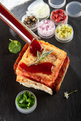Delicious Fish Tartare with Spicy Sauce