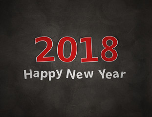      New Year 2018 - 3D Rendered Image 