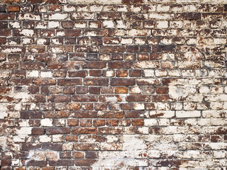 texture of a brick wall as background, grunge surface with a vintage effect