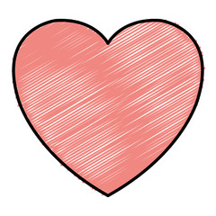 heart beatiful flat icon vector illustration design graphic