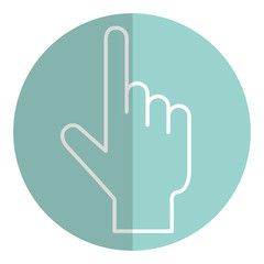 touch point hand icon vector illustration design image  