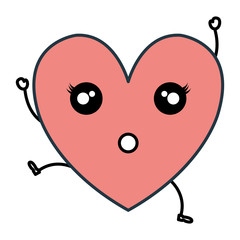 heart beatiful flat icon vector illustration design graphic