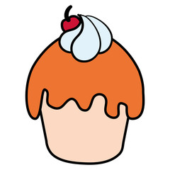 Cake party food icon vector illustration design graphic