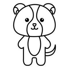 Stuffed animal dog icon vector illustration design image  