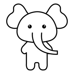 Stuffed animal elephant icon vector illustration design image  