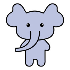 Stuffed animal elephant icon vector illustration design graphic