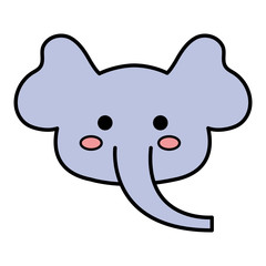 Stuffed animal elephant icon vector illustration design graphic