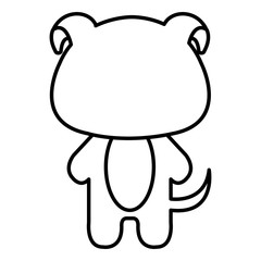 Stuffed animal dog icon vector illustration design draw 