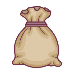 Bank money bag icon vector illustration design graphic