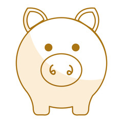 Piggy bank money icon vector illustration design graphic